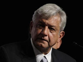 El candidato izquierdista Andrés Manuel López Obrador, del Movimiento Progresista. El candidato izquierdista Andrés Manuel López Obrador, del Movimiento Progresista