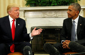 Donald Trump y Barack Obama