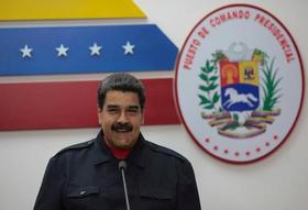 Nicolás Maduro ayer domingo en el Palacio de Miraflores