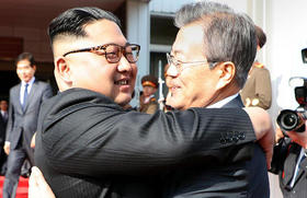 Esta es la segunda reunión entre los mandatarios de Corea del Norte y Corea del Sur en el último mes