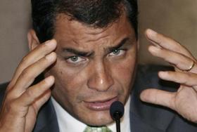 El presidente de Ecuador, Rafael Correa