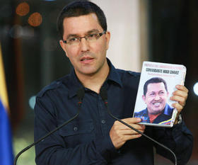 El vicepresidente venezolano Jorge Arreaza. El vicepresidente venezolano Jorge Arreaza