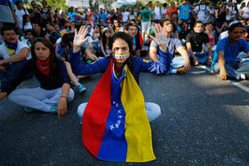 Protesta en Venezuela