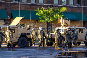 La Guardia Nacional en las calles de  ciudades de Estados Unidos