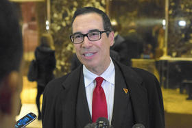 El secretario del Tesoro de EEUU, Steve Mnuchin
