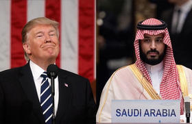Donald Trump y el príncipe saudí Mohammed bin Salman
