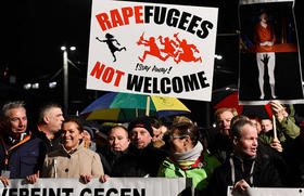 Protesta contra los refugiados islamitas en Alemania