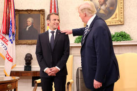 Emmanuel Macron fracasó en su intento de convencer a Trump
