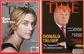 Portadas verdadera y falsa de la revista Time