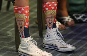 Calcetines con la imagen de Donald Trump