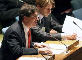 El canciller cubano Bruno Rodríquez en la ONU. El canciller cubano Bruno Rodríquez en la ONU
