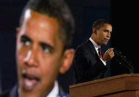 Barack Obama, tras el triunfo electoral, el 4 de noviembre. (AP)