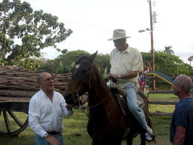 Reinaldo Miravalles a caballo