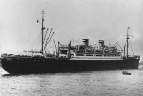 El buque St. Louis llega en el puerto de Amberes, Bélgica, 17 de junio de 1939