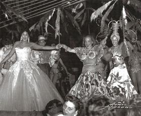 Guillot y Carmen Miranda en Tropicana, en 1950