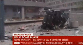 Atentados terroristas en Oslo dejan al menos 16 muertos Atentados terroristas en Oslo dejan al menos 16 muertos