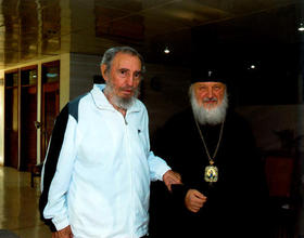 Fidel Castro con Vladímir Mijáilovich Gundiáyev, en esta fotografía de archivo