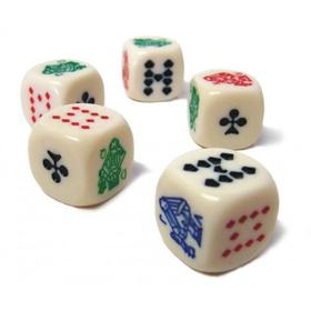 Dados para jugar al cubilete. Dados para jugar al cubilete