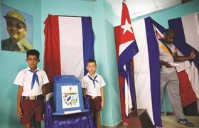 Colegio electoral en La Habana