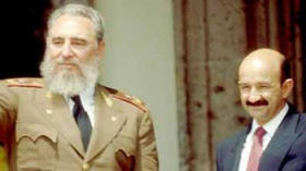 Fidel Castro con el ex presidente mexicano Carlos Salinas de Gortari
