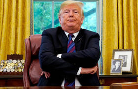 El presidente Donald Trump, en el Despacho Oval