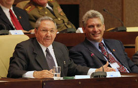 Raúl Castro y Miguel Díaz-Canel Bermúdez