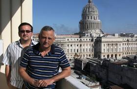 Roberto Veiga González y Lenier González Mederos (foto de On Cuba)