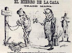 Caricatura contra la Enmienda Platt. Caricatura contra la Enmienda Platt