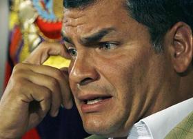 El presidente ecuatoriano Rafael Correa. El presidente ecuatoriano Rafael Correa