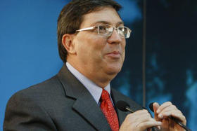 El canciller cubano Bruno Rodríguez