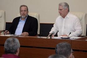 Manuel Marrero y Miguel Díaz-Canel