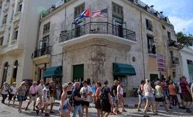 Turistas en La Habana