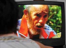 Fidel Castro, en una imagen del último vídeo publicado por la televisión cubana