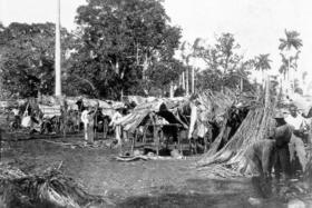 Campamento mambí en Cuba