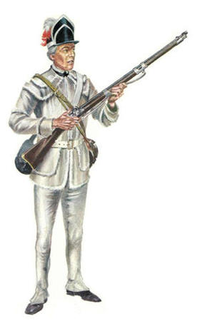 Soldado, 5º Regimiento Pennsylvania, 1781. Soldado, 5º Regimiento Pennsylvania, 1781