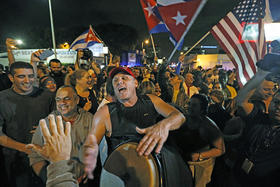 Celebran en Miami el fallecimiento de Fidel Castro