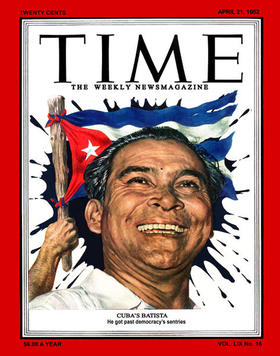 Fulgencio Batista en la portada de la revista Time, el 21 de agosto de 1952