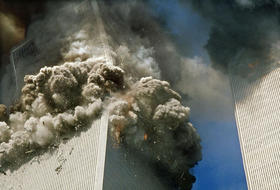 La Torre Sur del World Trade Center el 11 de septiembre de 2001