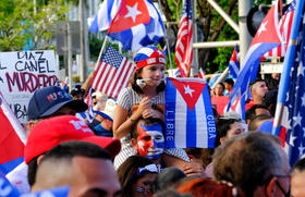 Manifestación en Miami