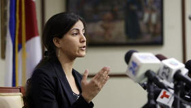 Rosa María Payá habla en la sede de la Universidad de Miami, en esta foto de archivo. Rosa María Payá habla en la sede de la Universidad de Miami, en esta foto de archivo