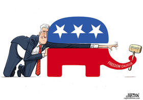 Kevin McCarthy, caricatura