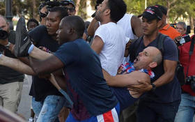 Represión a manifestantes  de la comunidad LGBTI en La Habana