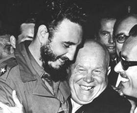 Fidel Castro y Nikita Jrushchov