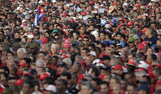 Concentración por el 26 de julio en Holguín. (REUTERS)