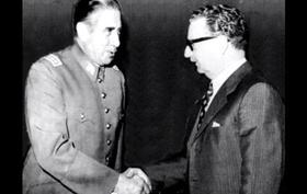 Augusto Pinochet y Salvador Allende