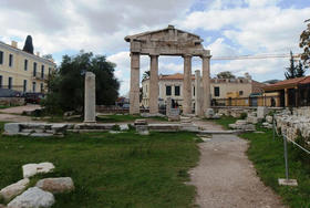 Ágora antigua en Atenas, Grecia