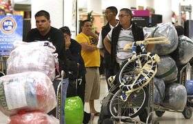 Exiliados cubanos en viaje hacia la Isla