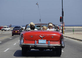 Turistas en Cuba