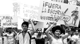 Acto de repudio durante el “Mariel”