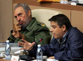 Fidel Castro y Felipe Pérez Roque. (LA JORNADA)